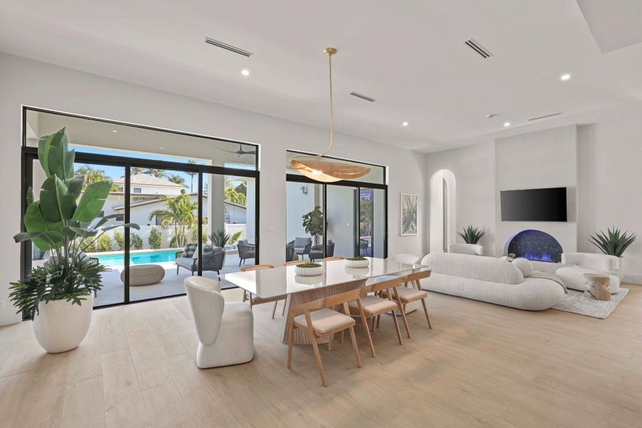 Furnished interior view inside a new home in , Delray Beach (Image 49). Furnished interior view inside a new home in , Delray Beach (Image 49).