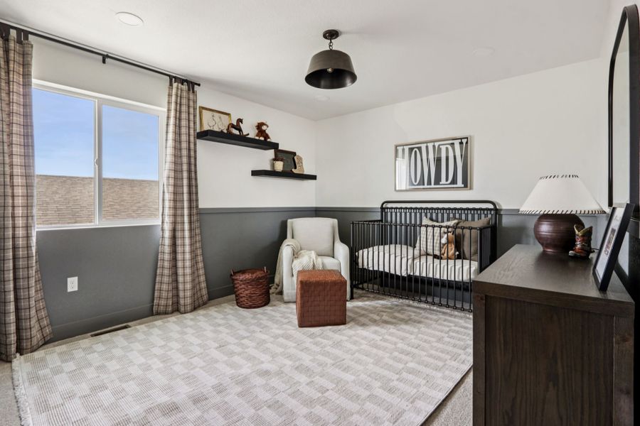 Furnished interior view inside a new home in Trailside, Timnath (Image 32).