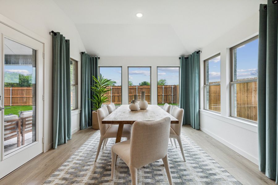 Dining Room in the Gilmour home plan by Trophy Signature Homes – REPRESENTATIVE PHOTO Dining Room in the Gilmour home plan by Trophy Signature Homes – REPRESENTATIVE PHOTO