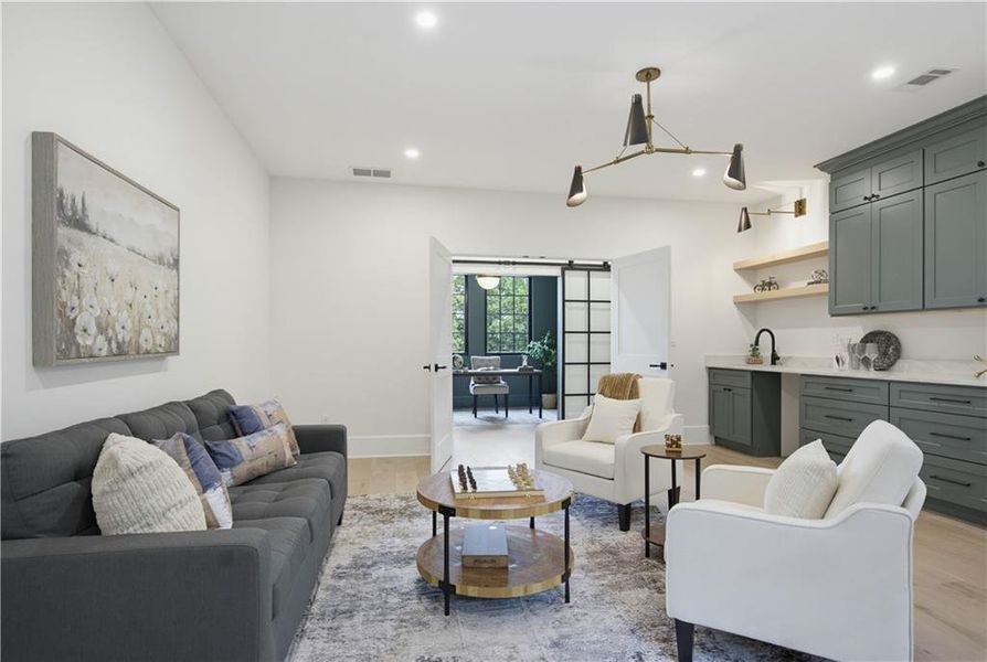 Furnished interior view inside a new home in , Atlanta (Image 18).