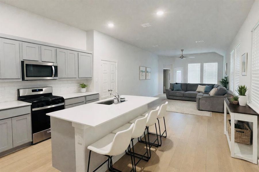 Furnished interior view inside a new home in , Farmersville (Image 6). Furnished interior view inside a new home in , Farmersville (Image 6).