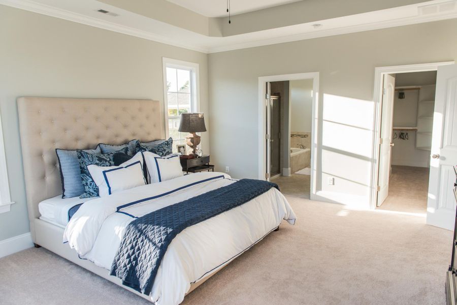Representative furnished interior of a home built from the Ansley by Bill Clark Homes in The Sanctuary at Sunset Beach, Sunset Beach (Image 31).