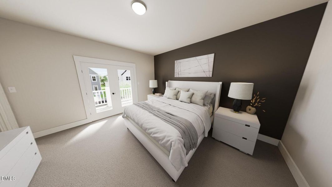 Main Bedroom With a Private Balcony!!