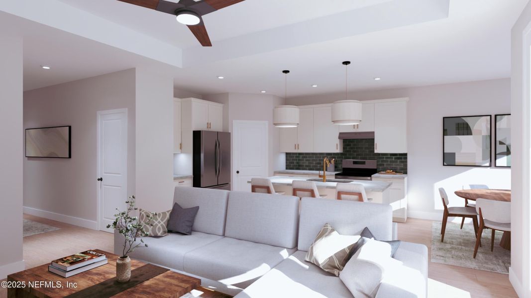 Furnished interior view inside a new home in Landing at Olde Florida, St. Augustine (Image 4).