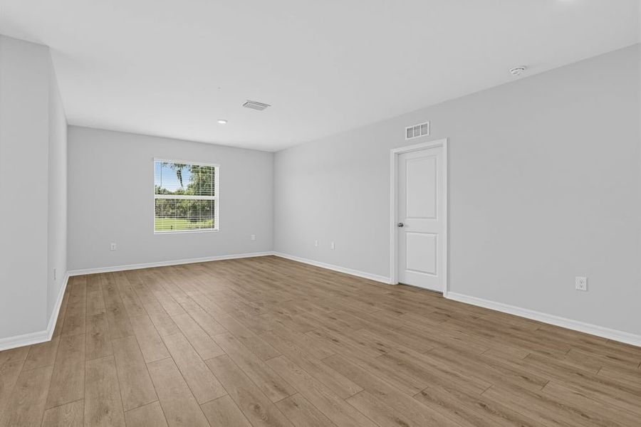Representative unfurnished interior of a home built from the Goldfinch by Taylor Morrison in Solena, North Fort Myers (Image 6). Representative unfurnished interior of a home built from the Goldfinch by Taylor Morrison in Solena, North Fort Myers (Image 6).