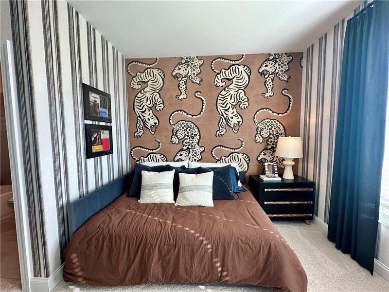 Guest Bedroom #2 with full guest bathroom *Images shown are from a decorated model of the same floor plan. Design selections and color packages will vary by home.*