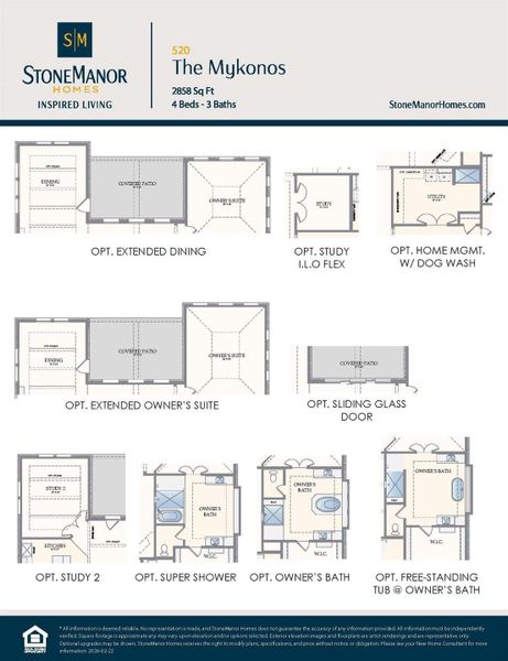 2D floor plan layout of this home in Magnolia Bend, Rosharon, TX (Image 4).