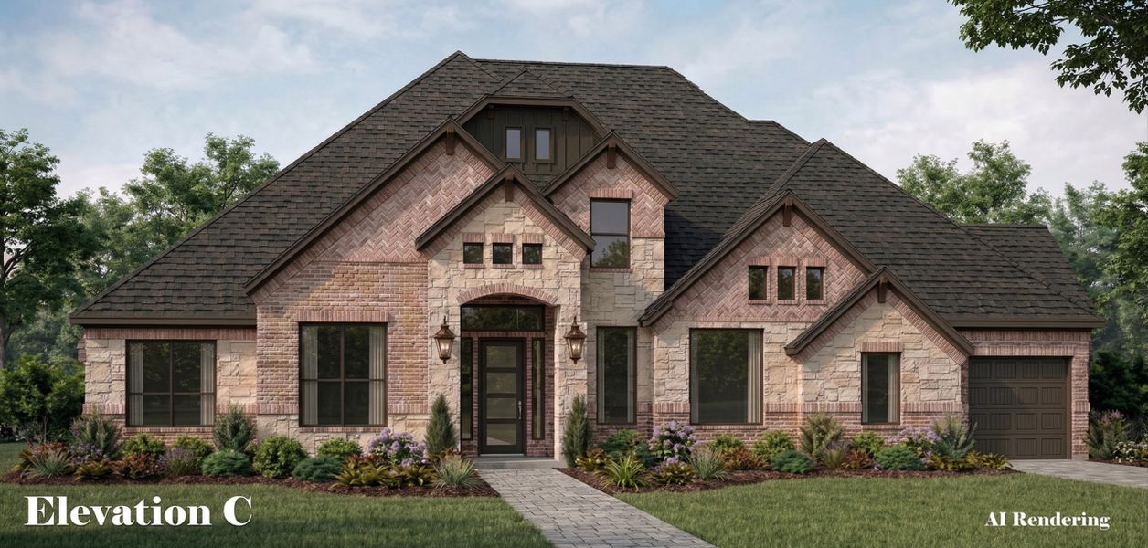 Representative exterior photo of a completed home built from the Isabella by Altura Homes in Talbott Estates, Howe, TX (Image 6).