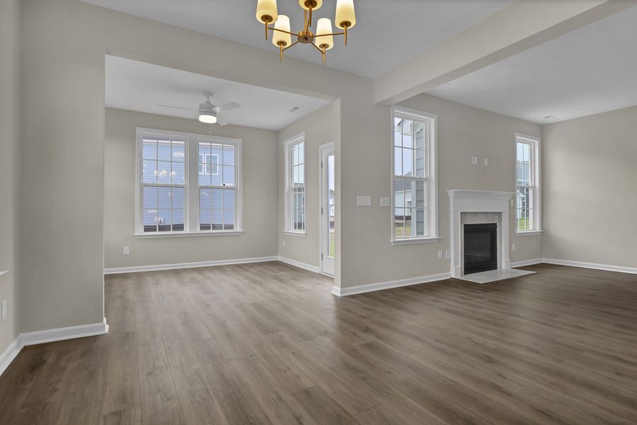 Spacious, unfurnished interior of a new home in Grand Park, Leland (Image 12).