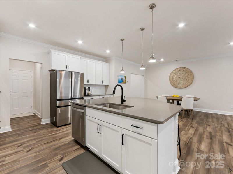 Furnished interior view inside a new home in Towns at Rea Colony, Charlotte (Image 33).