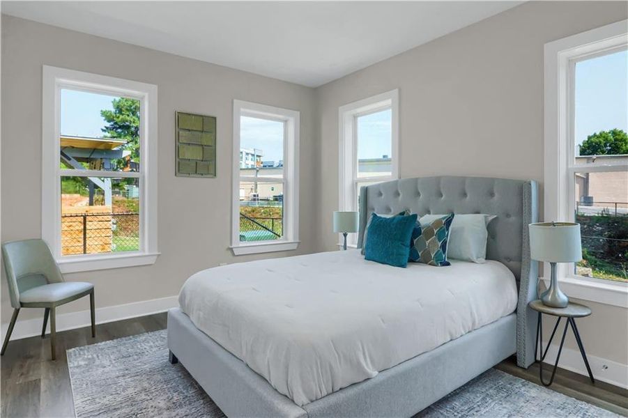 Furnished interior view inside a new home in , Atlanta (Image 14).