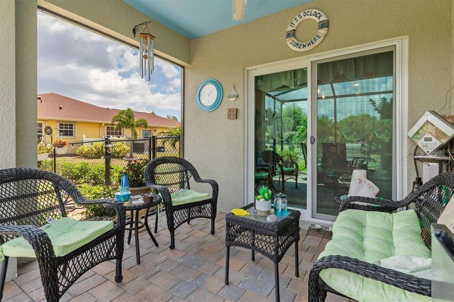 Exterior details and patio area of a home in Burnt Store Village, Punta Gorda (Image 23).