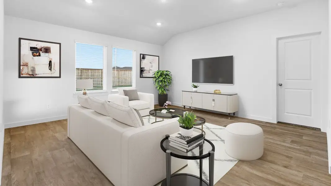 Representative furnished interior of a home built from the Cali - X40I by D.R. Horton in Harvest Pointe, Needville (Image 10).
