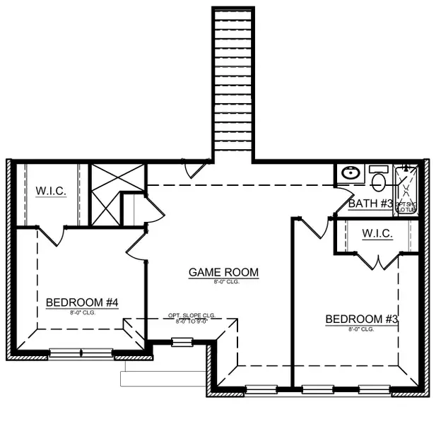 2D floor plan layout for the Columbus by Cambridge Homes in Ribbonwood, Aubrey, TX (Image 3). 2D floor plan layout for the Columbus by Cambridge Homes in Ribbonwood, Aubrey, TX (Image 3).