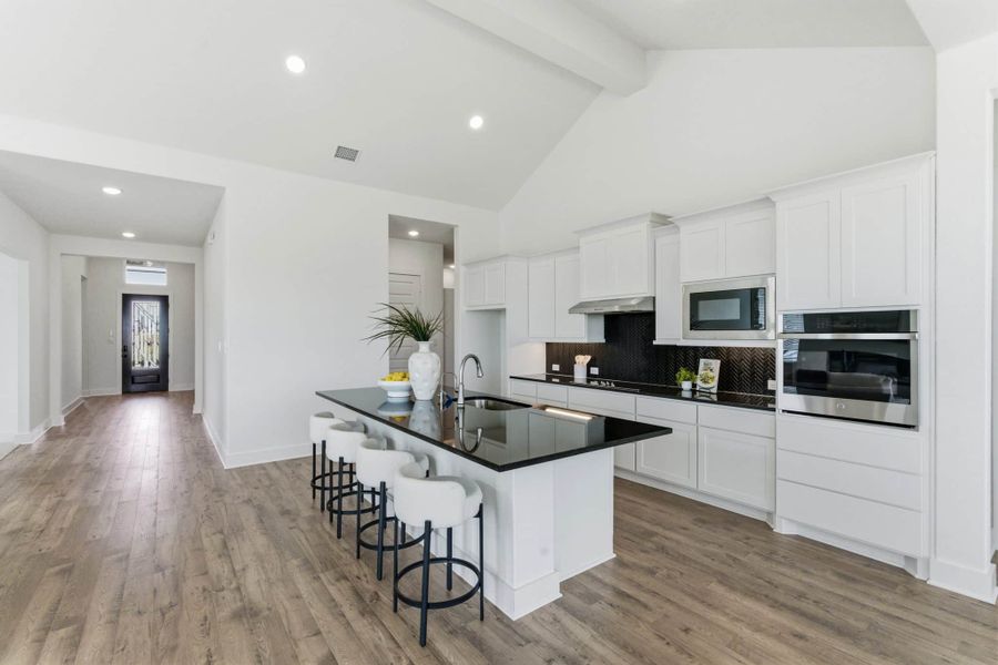 Furnished interior view inside a new home in Sienna Lakes, San Antonio (Image 19). Furnished interior view inside a new home in Sienna Lakes, San Antonio (Image 19).