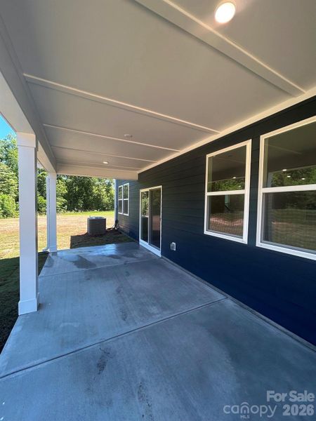 Covered patio. Covered patio.