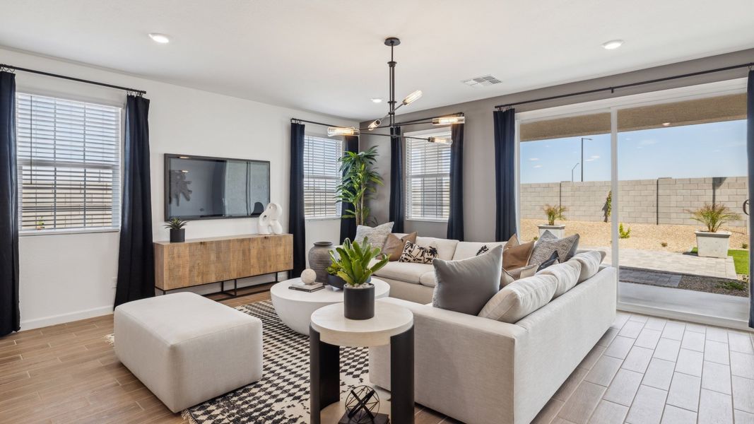 Furnished interior view inside a new home in Remington, Buckeye (Image 14).