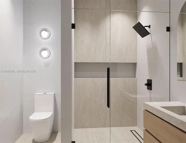 Furnished interior view inside a new home in , Miami Springs (Image 14).