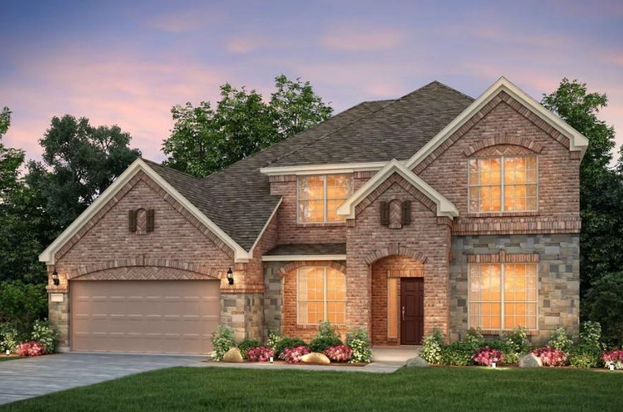 Pulte Homes, Lawson elevation D, rendering