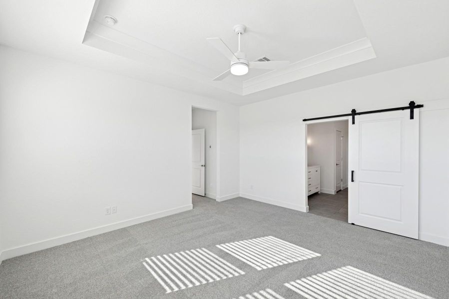 Secluded primary suite