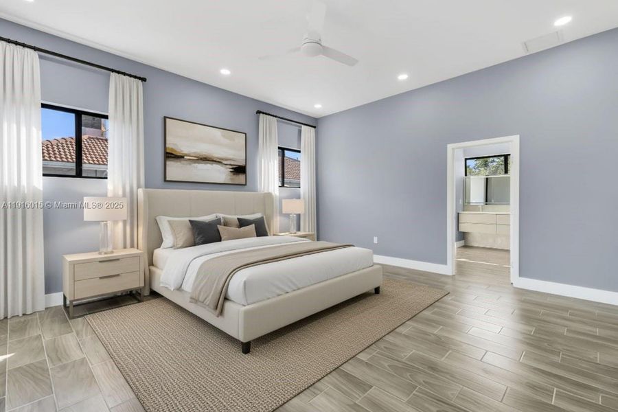 Furnished interior view inside a new home in , Plantation (Image 14).