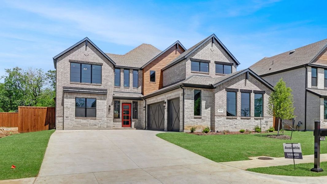 Representative exterior photo of a completed home built from the Shakespeare by D.R. Horton in Northside Place, Carrollton, TX (Image 17). Representative exterior photo of a completed home built from the Shakespeare by D.R. Horton in Northside Place, Carrollton, TX (Image 17).