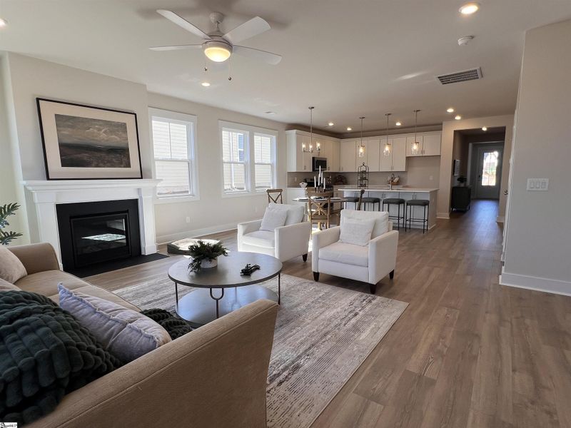 Furnished interior view inside a new home in The Meadows at Midway, Anderson (Image 10). Furnished interior view inside a new home in The Meadows at Midway, Anderson (Image 10).