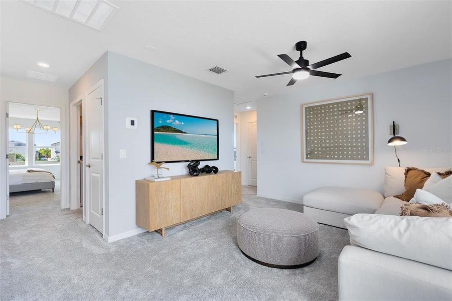 Furnished interior view inside a new home in Reagan Landing, Bradenton (Image 10). Furnished interior view inside a new home in Reagan Landing, Bradenton (Image 10).