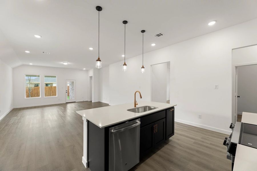 Open Kitchen-Living-Dining Room