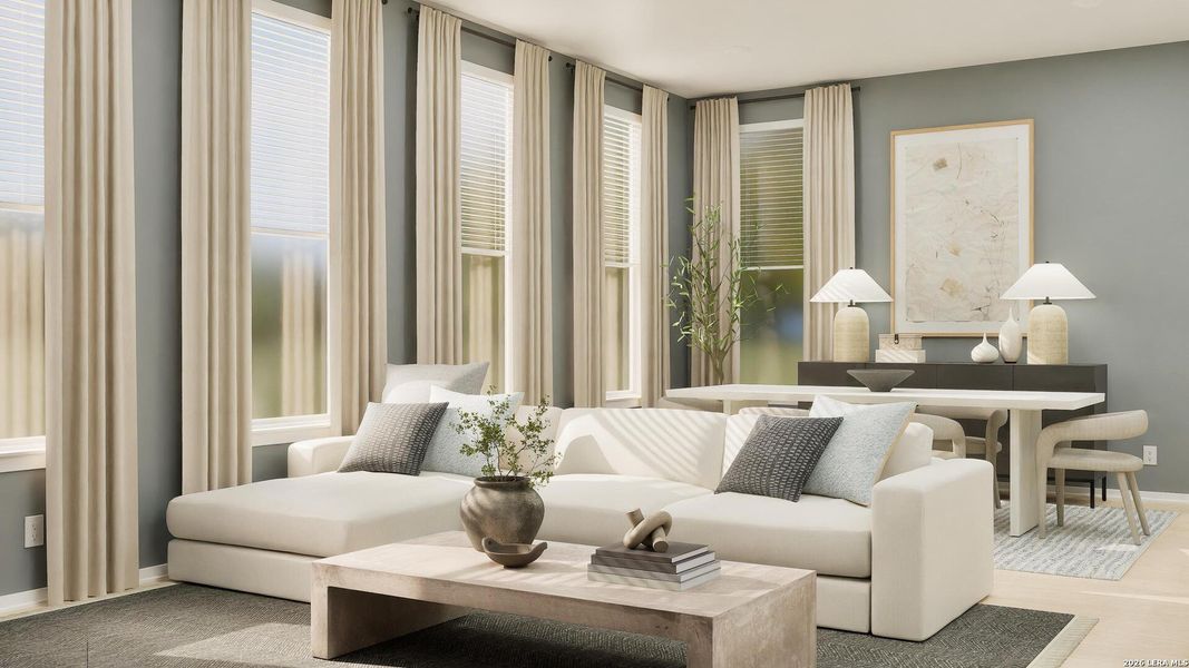 Furnished interior view inside a new home in Brookmill, San Antonio (Image 15). Furnished interior view inside a new home in Brookmill, San Antonio (Image 15).