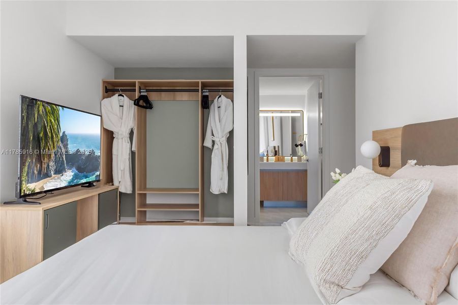 Furnished interior view inside a new home in , Miami (Image 43). Furnished interior view inside a new home in , Miami (Image 43).