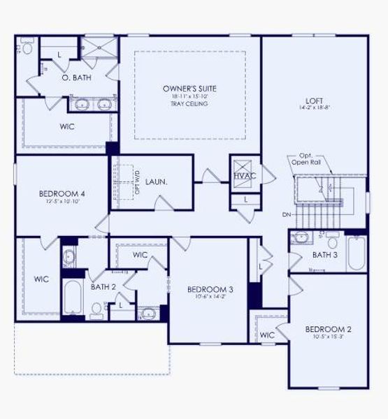 2D floor plan layout of this home in Hamilton Place, Cartersville, GA (Image 2). 2D floor plan layout of this home in Hamilton Place, Cartersville, GA (Image 2).