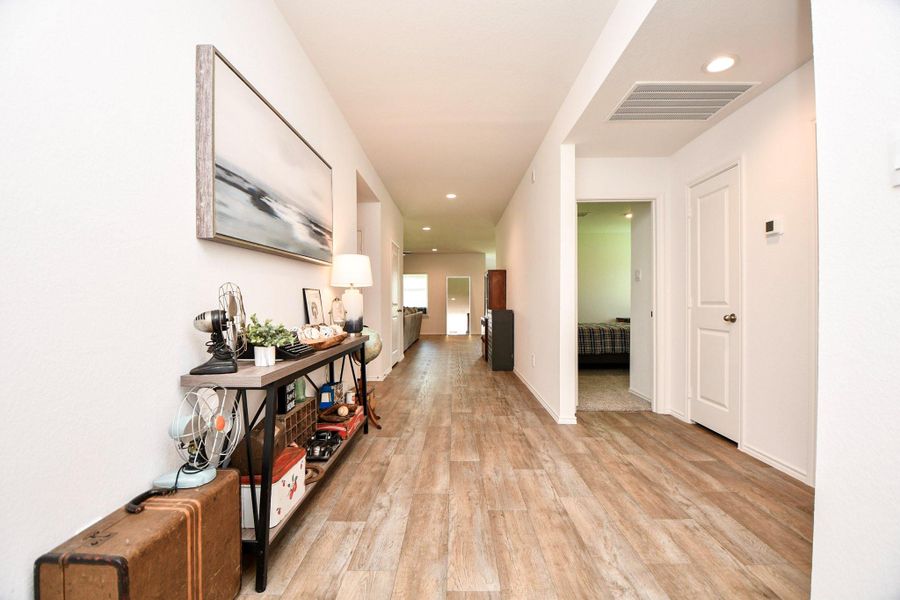 Led recessed lighting throughout with low energy usage.
