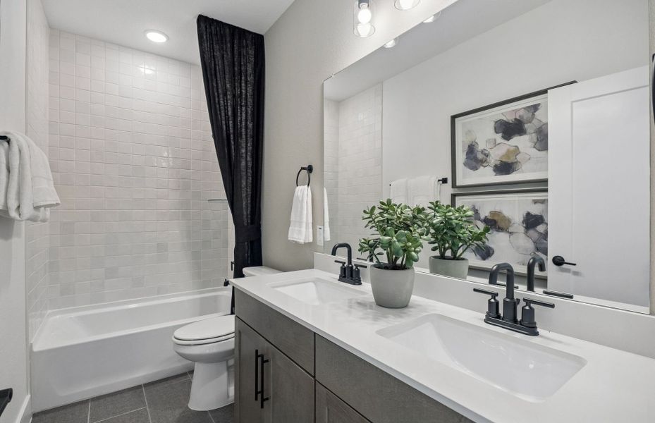 Representative furnished interior of a home built from the Rainier by Pulte Homes in Overland Grove, Forney (Image 22).