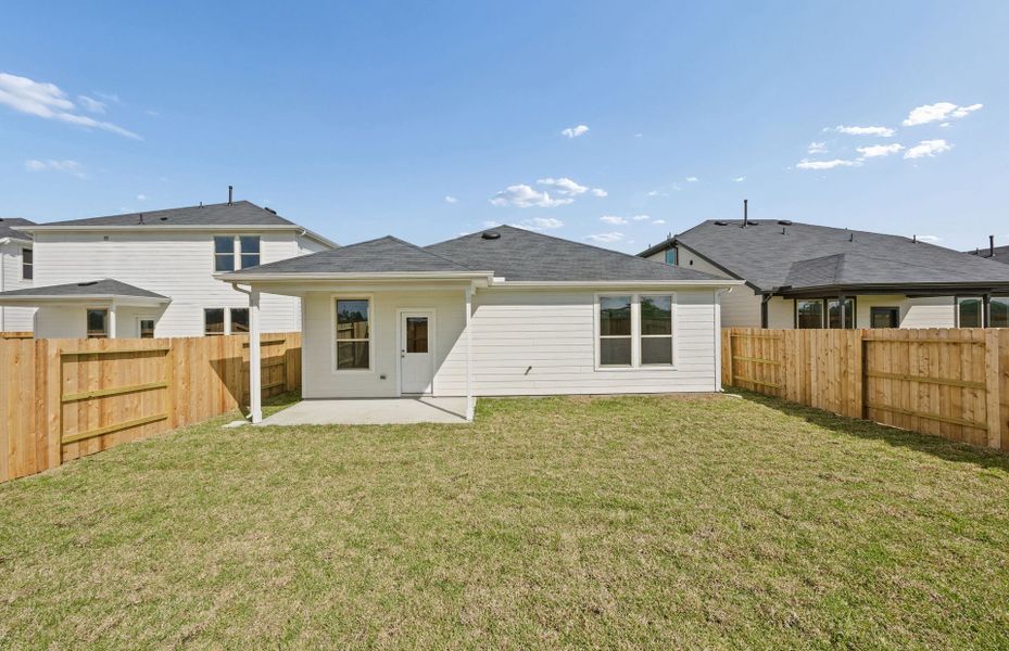 Exterior details and patio area of a home in Crosby Farms, Crosby (Image 3).