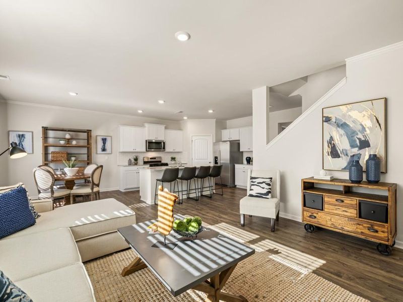 Furnished interior view inside a new home in Thompson Ridge, Dallas (Image 41).