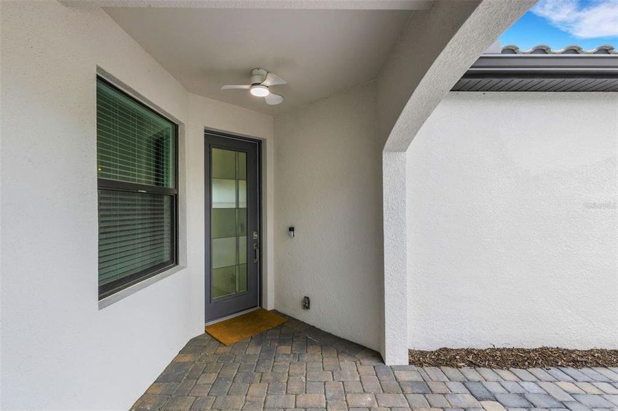 Exterior details and patio area of a home in , Nokomis (Image 38).
