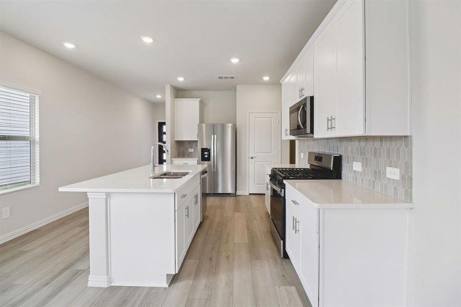 Furnished interior view inside a new home in Lakehaven - Spring Series, Farmersville (Image 8). Furnished interior view inside a new home in Lakehaven - Spring Series, Farmersville (Image 8).