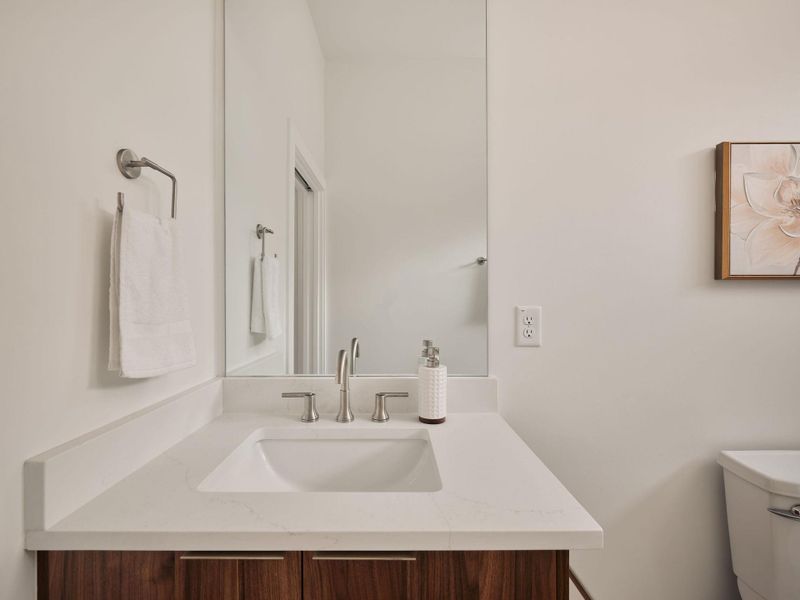 Bathroom with vanity and toilet Bathroom with vanity and toilet