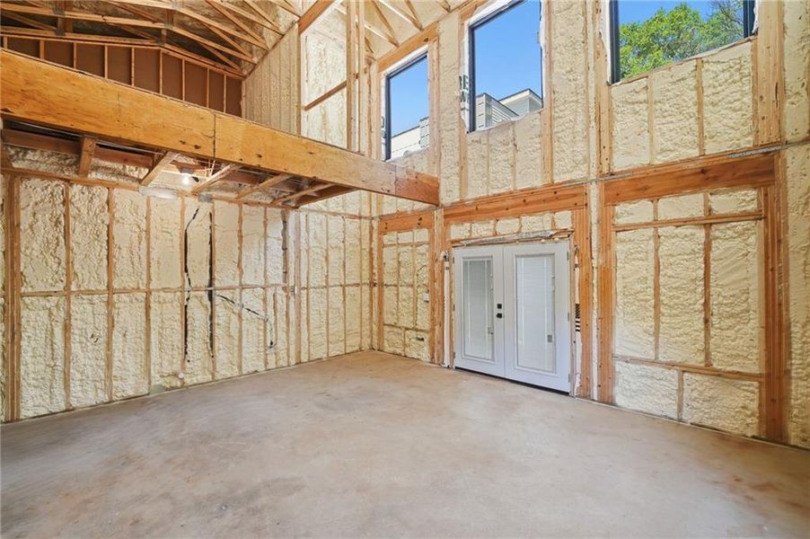 In-progress construction of a new home in , Roswell, GA (Image 74).