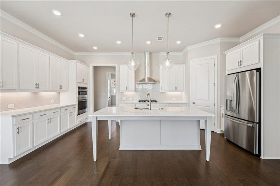 Furnished interior view inside a new home in Palisades Single Family, Cumming (Image 9).
