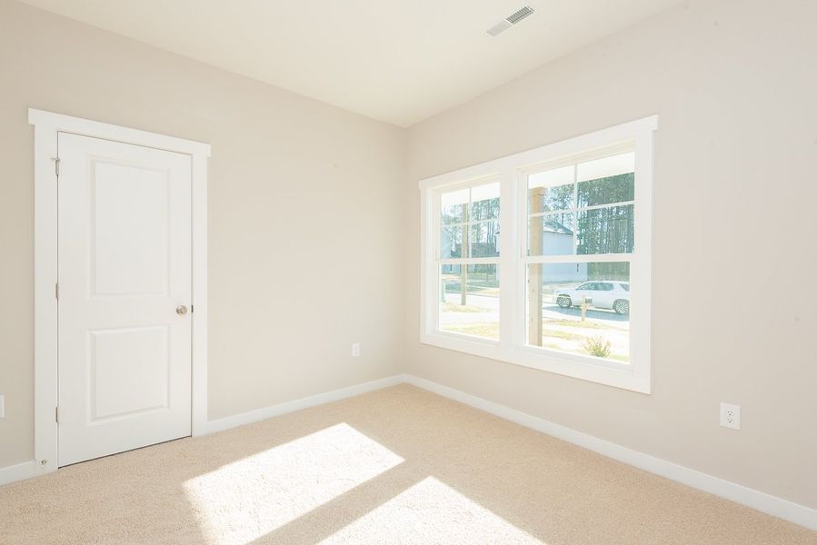 Representative unfurnished interior of a home built from the Dogwood by Foundation Home Builders LLC in Pinnix Loop, Burlington (Image 16). Representative unfurnished interior of a home built from the Dogwood by Foundation Home Builders LLC in Pinnix Loop, Burlington (Image 16).