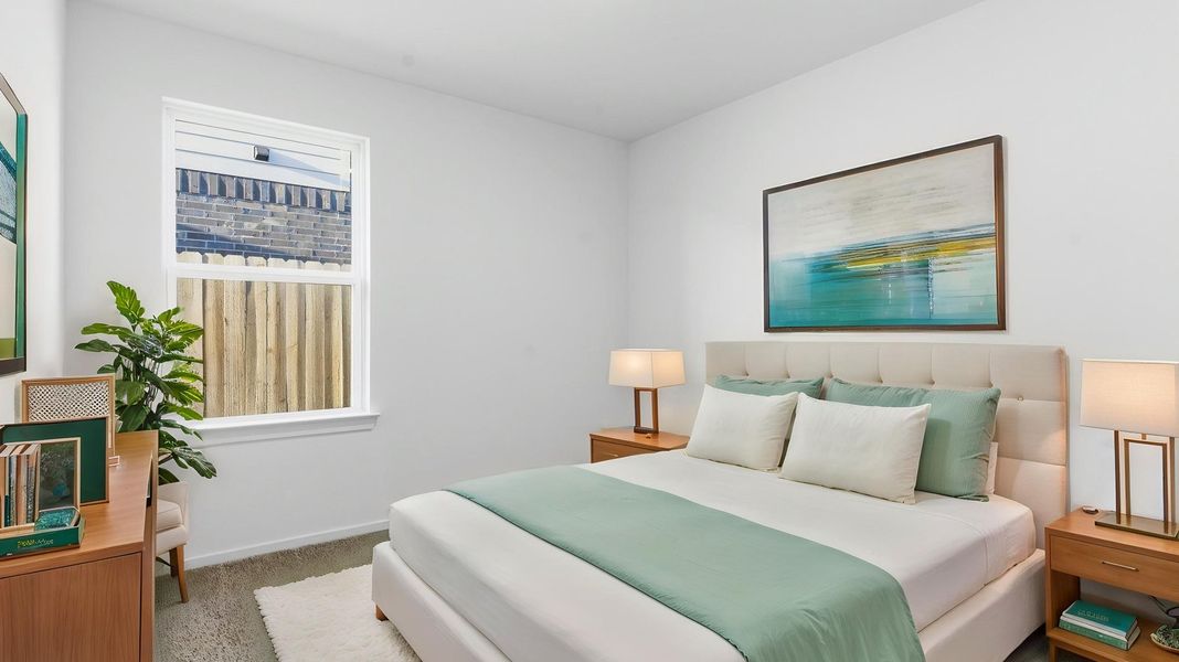 Furnished interior view inside a new home in Lakes at Westland Ranch, League City (Image 13).