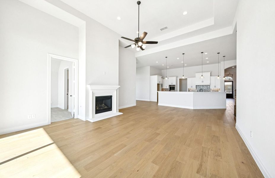 Spacious, unfurnished interior of a new home in Bridgeland 60′, Cypress (Image 43).