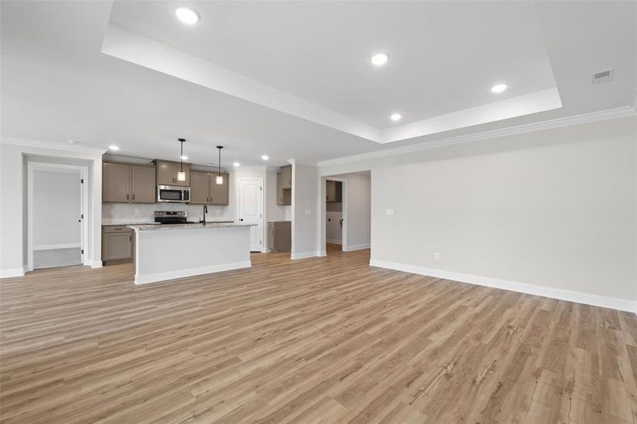 Spacious, unfurnished interior of a new home in Parks at Foster Crossing, Anna (Image 15). Spacious, unfurnished interior of a new home in Parks at Foster Crossing, Anna (Image 15).