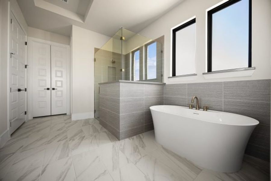 Furnished interior view inside a new home in Heath Golf and Yacht Club, Heath (Image 48).