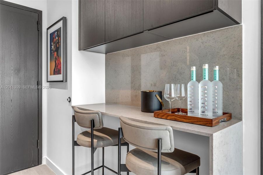 Furnished interior view inside a new home in , Miami (Image 37).