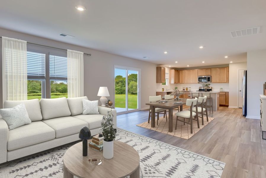 Furnished interior view inside a new home in Essence at Victorywoods Village, Columbia (Image 3).
