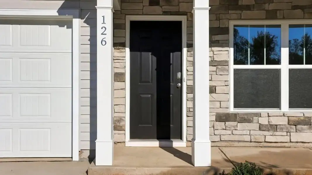 Exterior details and patio area of a home in Cedar Gap, Fountain Inn (Image 3).