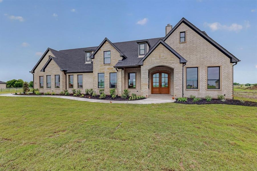 Front exterior of a new home in , Celeste, TX, highlighting curb appeal (Image 28).